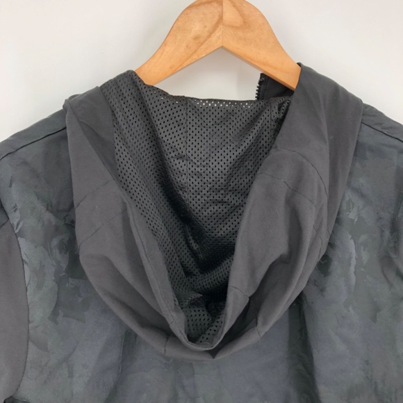 Adidas Womens Pullover Half Zip Track Jacket Size Small Black Shell Hoodie - Picture 12 of 16